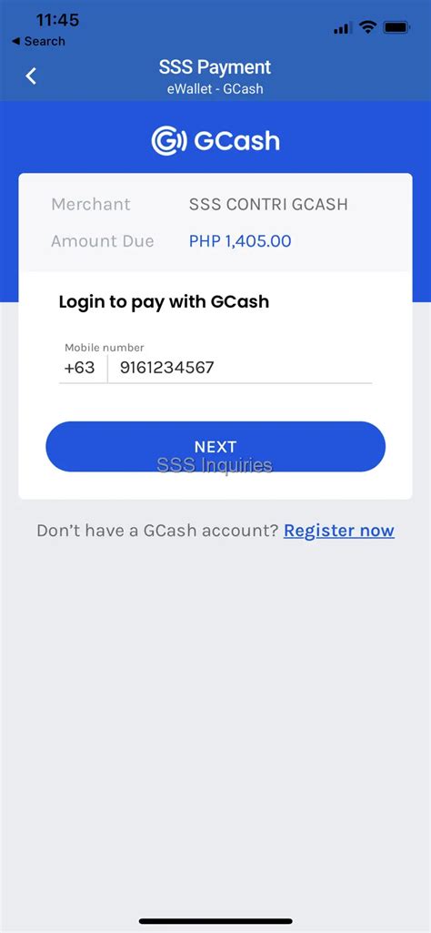 sss prn gcash